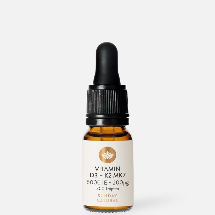 Vitamines D3 5000 UI + K2 MK7 200µg alltrans 300 gouttes de Sunday