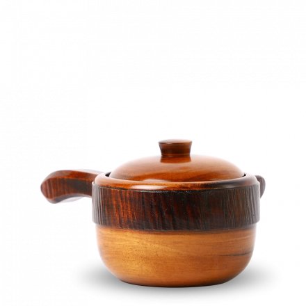 Kyusu en bois laqué Tochi Kurinuki