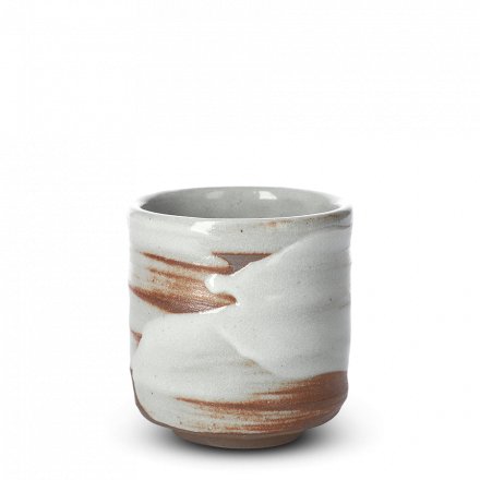 Tasse à thé japonaise en argile Shiro Hake