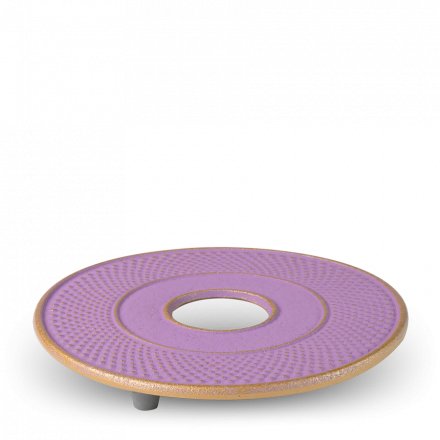 Théière En Fonte, Sous Théière Arare Violette, Iwachu