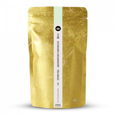 Sachet de thé de Gyokuro Shibushi Okumidori Bio