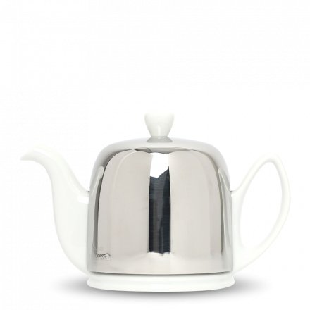 Théière En Porcelaine Degrenne Salam Blanche, 700ml