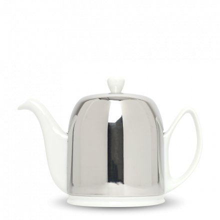 Théière En Porcelaine Degrenne Salam Blanche, 1,0l