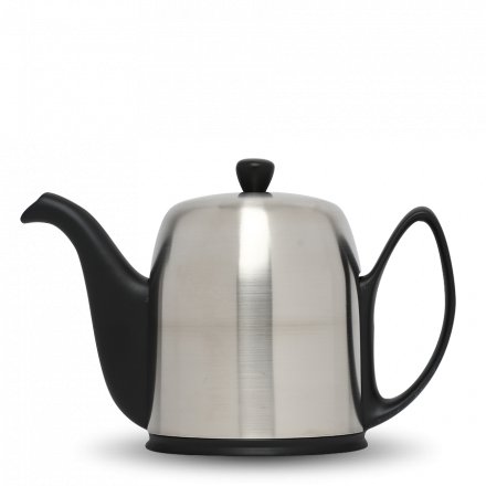 Théière En Porcelaine Noire Degrenne Salam 1,3l