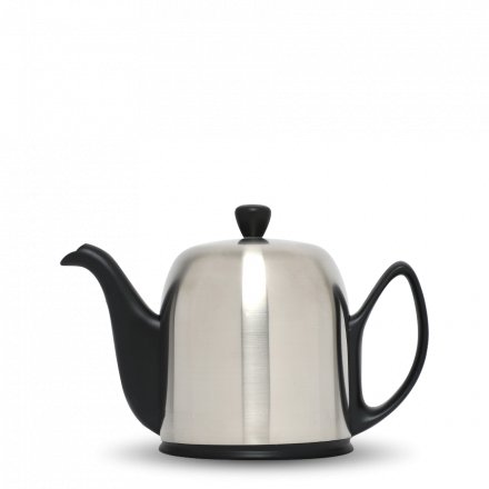 Théière En Porcelaine Noire Degrenne Salam 1,0l