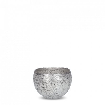 Takashi Endoh tasse ronde argentée