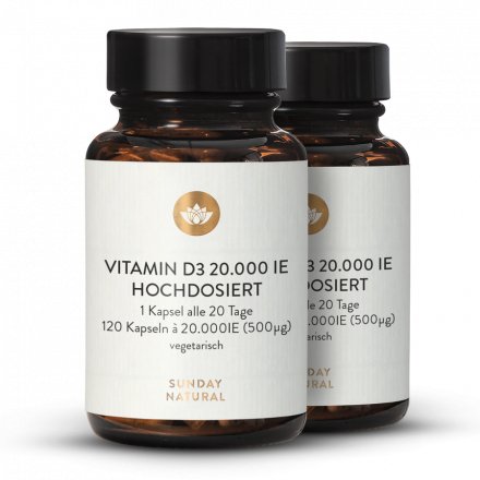 Vitamine D3 20 000 UI en gélules
