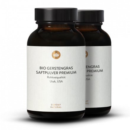 Jus d'herbe d'orge bio en poudre