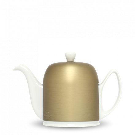 Théière En Porcelaine Degrenne Salam Dorée, 1,0l