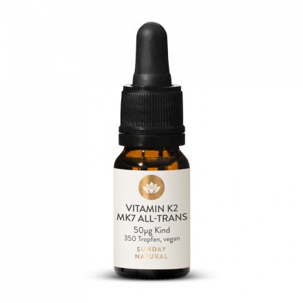 Vitamine K2 Mk7 50 µg All-Trans Vegan Pour Enfants 350 Gouttes