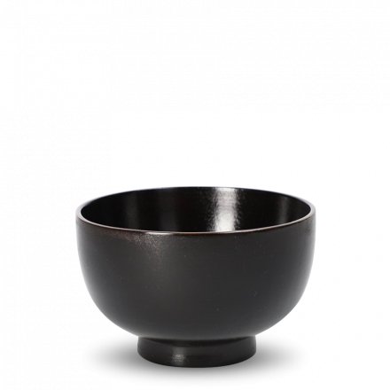 Bol en bois Kyōgata noire