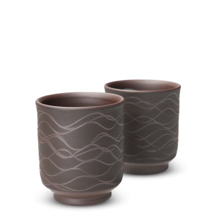 Coffret de deux tasses à thé Suigetsu du Japon
