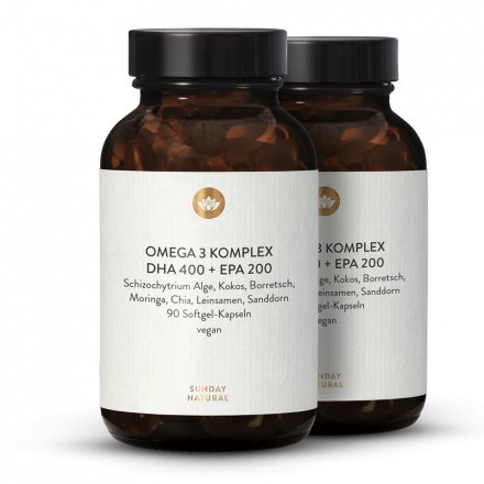 Complexe oméga-3 DHA + EPA vegan