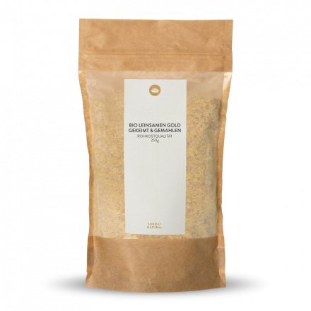 Graines De Lin Blond Bio, Germées Et Moulues