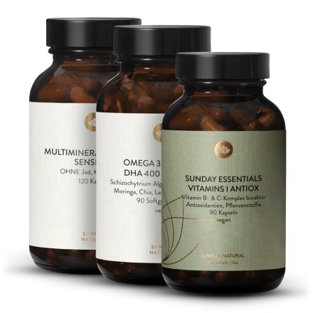 Coffret médecine orthomoléculaire Multimineral Sensitive +  Vitamins I + Oméga-3