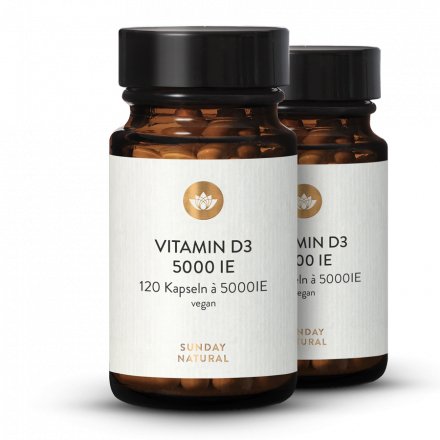 Vitamine D3 5000 Ui Dosage Élevé Vegan