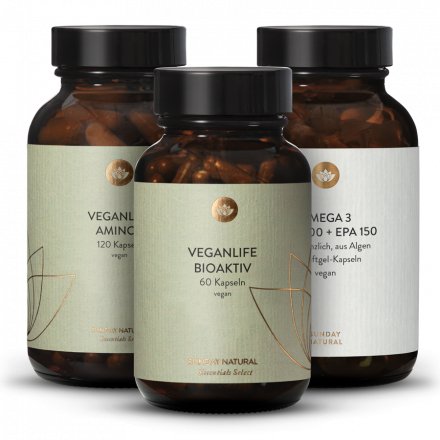 Veganlife bioactif + Amino+ + complexe d'oméga-3