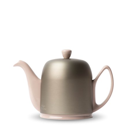 Théière en porcelaine Degrenne Salam rose mat 6 tasses