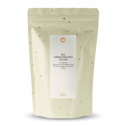 Poudre de fleurs d'hibiscus bio