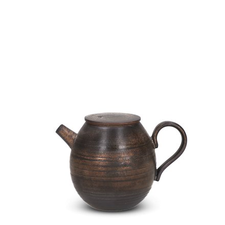 Théière moderne Jingdezhen avec glaçure métallique