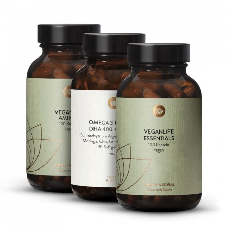 Coffret Veganlife Essentials + Amino+ + Oméga-3