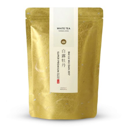 Bai Lu Mu Dan Baoshan 2017 vieilli, sans pesticides
