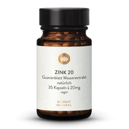 Zinc en gélules 20 mg dosage élevé