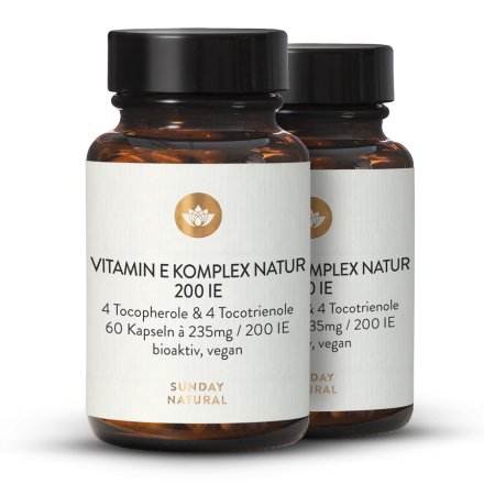 Complexe de vitamine E naturelle 200 UI