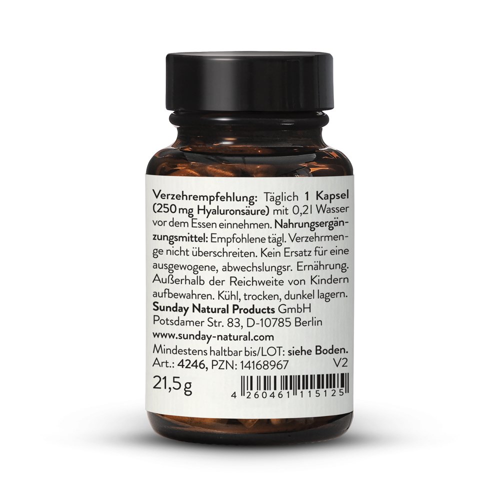 Capsules Acide Hyaluronique 250 Mg Coolkin - Anti-âge, Hydratation Peau/cheveux/ongles - 30/60/120 Caps