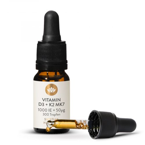 Vitamines D3 1000 Ui + K2 Mk7 50µg All-Trans 300 Gouttes