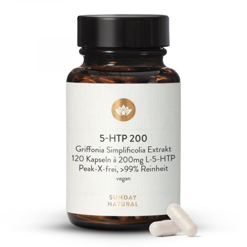 5-Htp 200 mg Gélules, Extrait De Griffonia Simplicifolia, Haute Pureté 99%, Sans Peak-X, Vegan