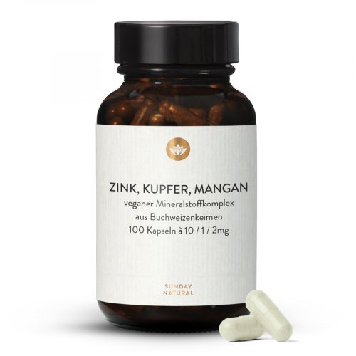 Zinc + Cuivre + Manganèse En Gélules