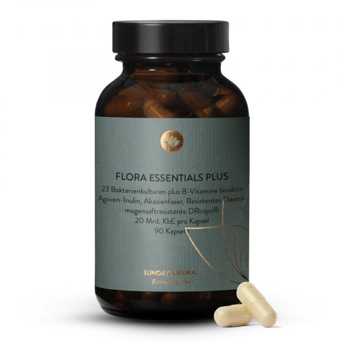 Flora Essentials Plus + Complexe De Vitamine B Bioactif + Fibres Gélules
