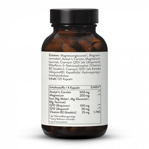 Complexe Migra magnésium B2 Q10 acétylLcarnitine 120 gélules Sunday